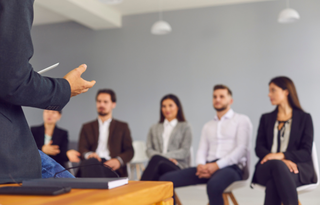 GMAT students sitting in a classroom